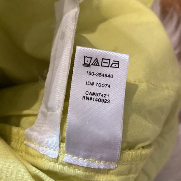 Ann Taylor LOFT Yellow Eyelet Cut Out Skirt - Picture 6 of 9